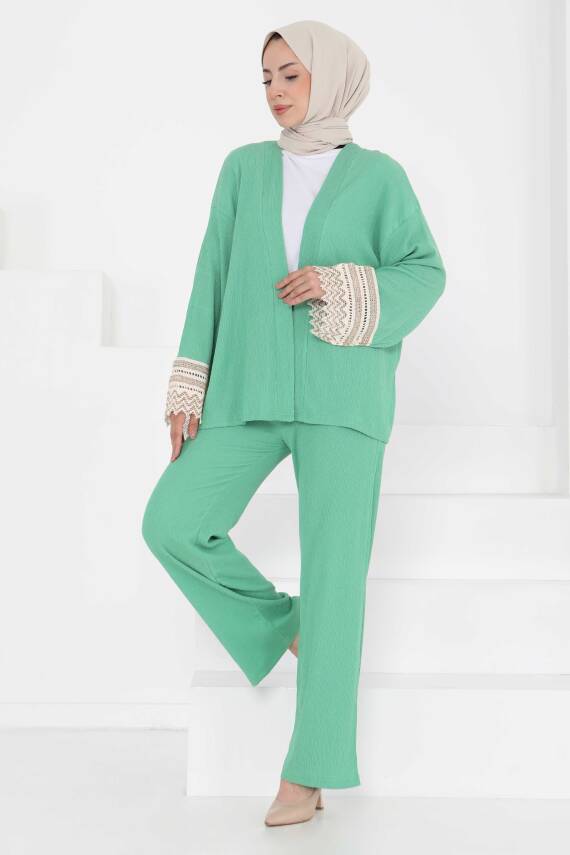 Kimono İkili Takım Yesil - 27242 - 3
