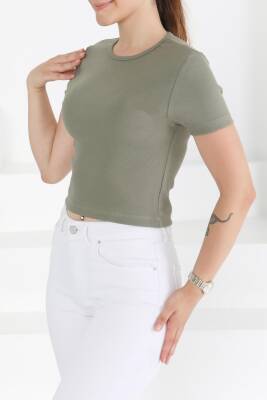 Kısa Kollu Body Haki - 27418 