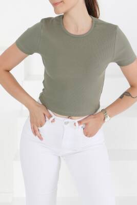 Kısa Kollu Body Haki - 27418 - 2