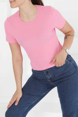 Kısa Kollu Body Pembe - 27418 - 3