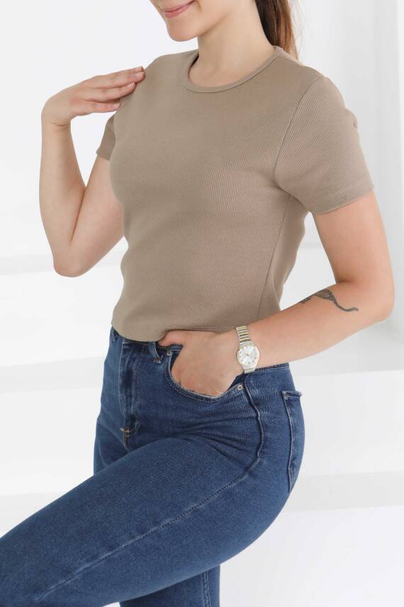 Kısa Kollu Body Vizon - 27418 - 1