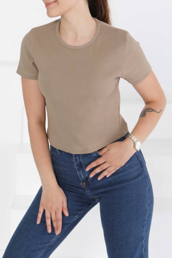 Kısa Kollu Body Vizon - 27418 - 2