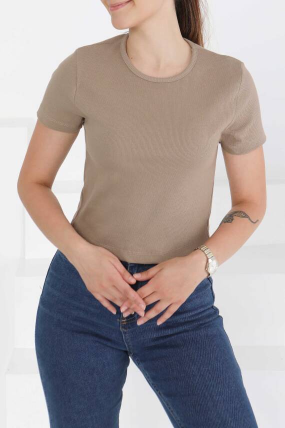 Kısa Kollu Body Vizon - 27418 - 3
