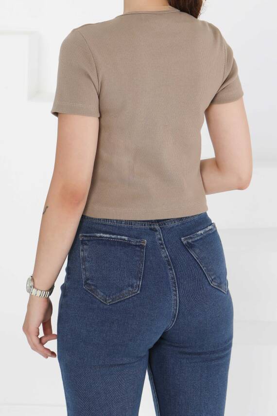 Kısa Kollu Body Vizon - 27418 - 4
