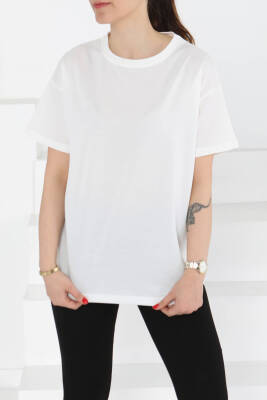 Kısa Kollu T-Şhirt Beyaz - 27140 - 2