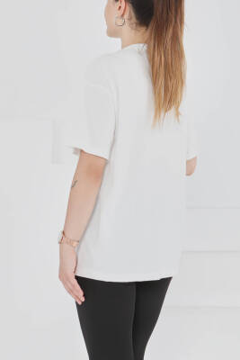 Kısa Kollu T-Şhirt Beyaz - 27346 - 5