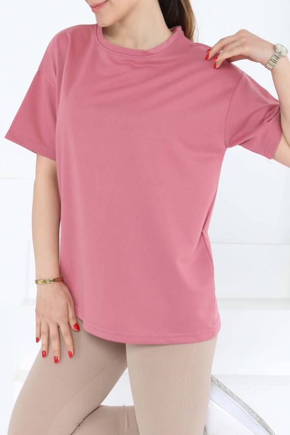 Kısa Kollu T-Şhirt Gül - 27140 - 4