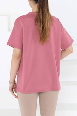 Kısa Kollu T-Şhirt Gül - 27140 - 5