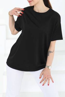 Kısa Kollu T-Şhirt Siyah - 27140 - 2