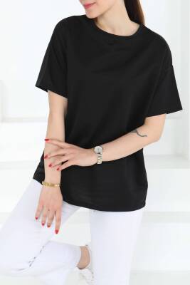 Kısa Kollu T-Şhirt Siyah - 27140 - 5