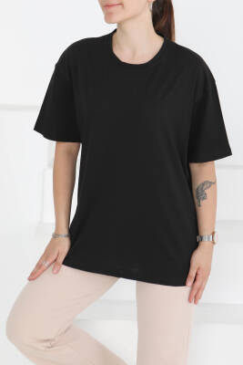 Kısa Kollu T-Şhirt Siyah - 27346 