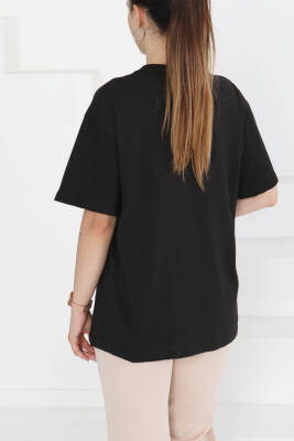 Kısa Kollu T-Şhirt Siyah - 27346 - 4