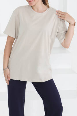 Kısa Kollu T-Şhirt Taş - 27346 - 3