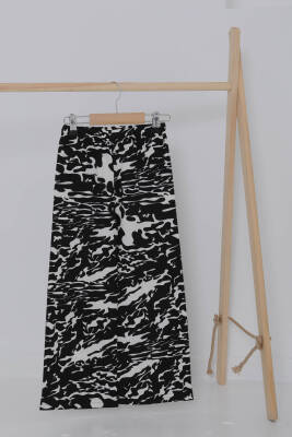 Kız Çocuk Beyaz Leopar Desenli Pijama Altı - 27051 