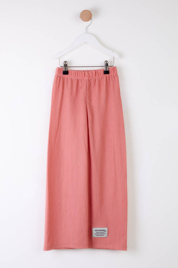 Kız Çocuk Gül Arma Detaylı Pijama Altı - 25488 - 1