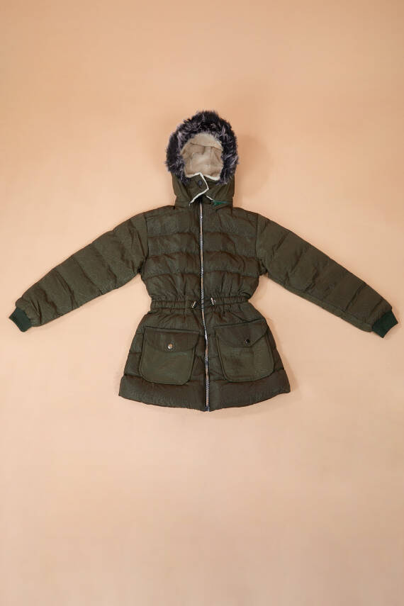 Kız Çocuk Haki Mont - 23897 - 1
