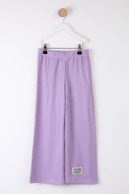 Kız Çocuk Lila Arma Detaylı Pijama Altı - 25488 