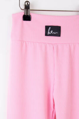 Kız Çocuk Pembe Dar Paça Tayt - 25509 - 2