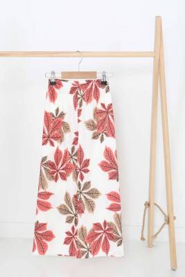 Kız Çocuk Pembe Desenli Pantolon - 27378 