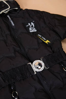 Kız Çocuk Siyah Mont - 23898 - 2