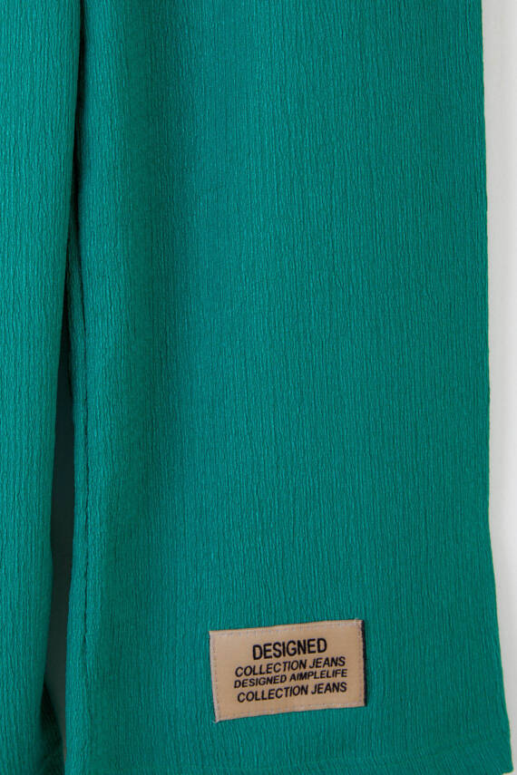 Kız Çocuk Yesil Arma Detaylı Pijama Altı - 25488 - 2