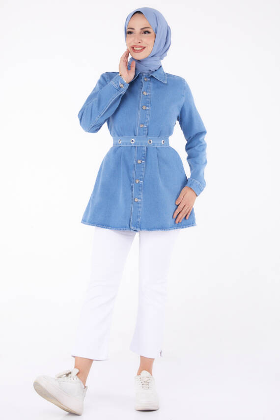 Kot Tunik Buz Mavi - 24050 - 3