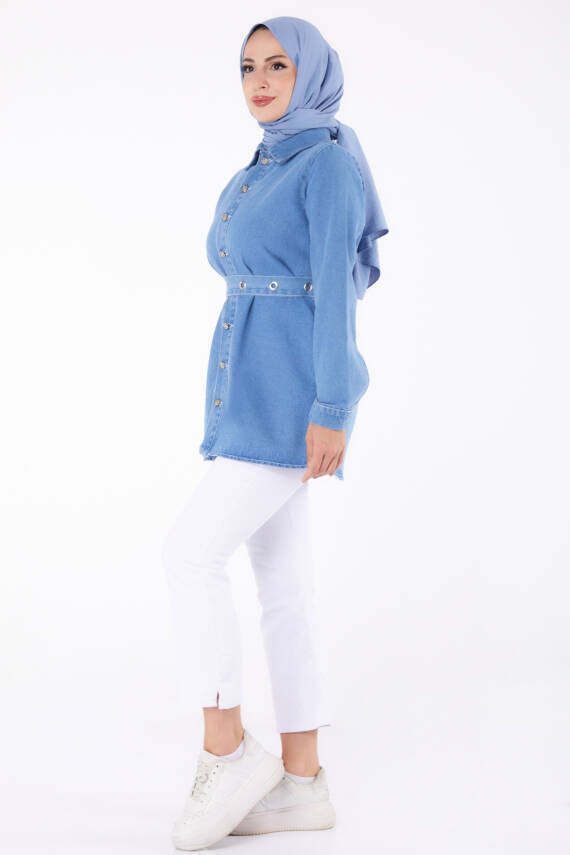 Kot Tunik Buz Mavi - 24050 - 4