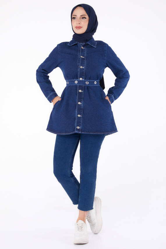 Kot Tunik Koyu Mavi - 24050 - 2