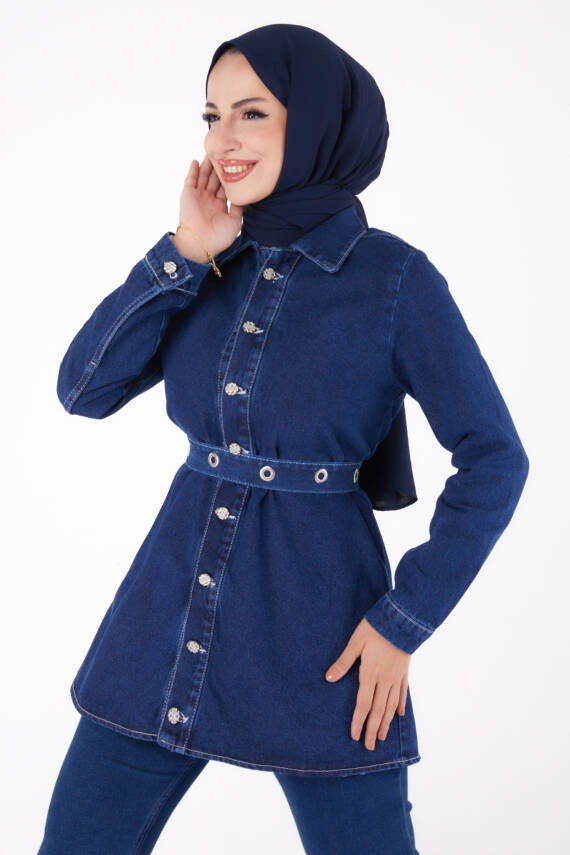 Kot Tunik Koyu Mavi - 24050 - 3