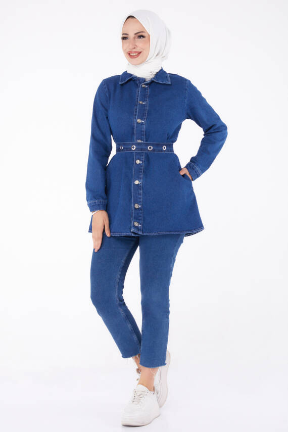 Kot Tunik Mavi - 24050 - 1
