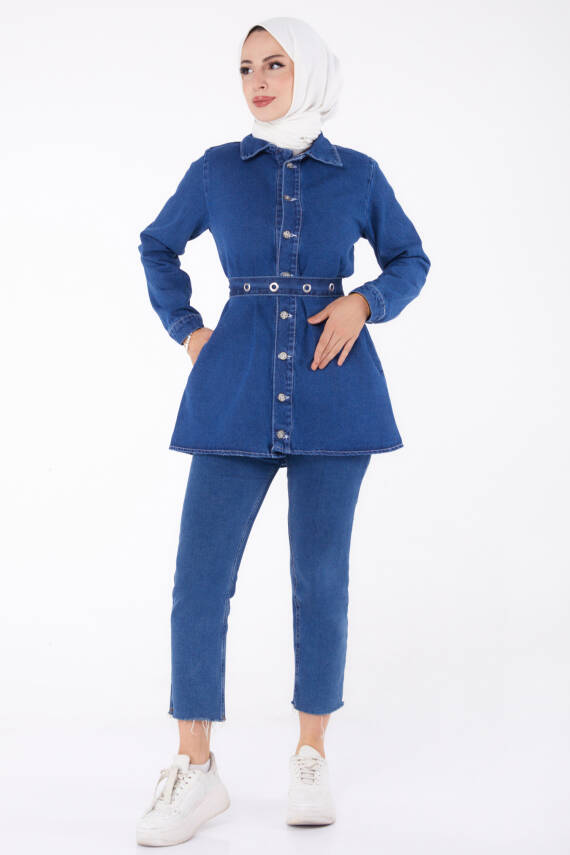 Kot Tunik Mavi - 24050 - 2