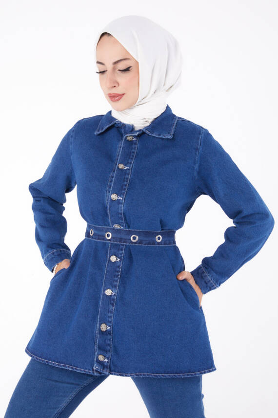 Kot Tunik Mavi - 24050 - 3