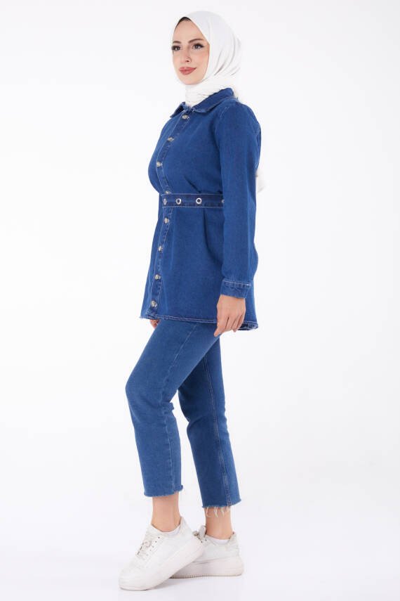 Kot Tunik Mavi - 24050 - 4