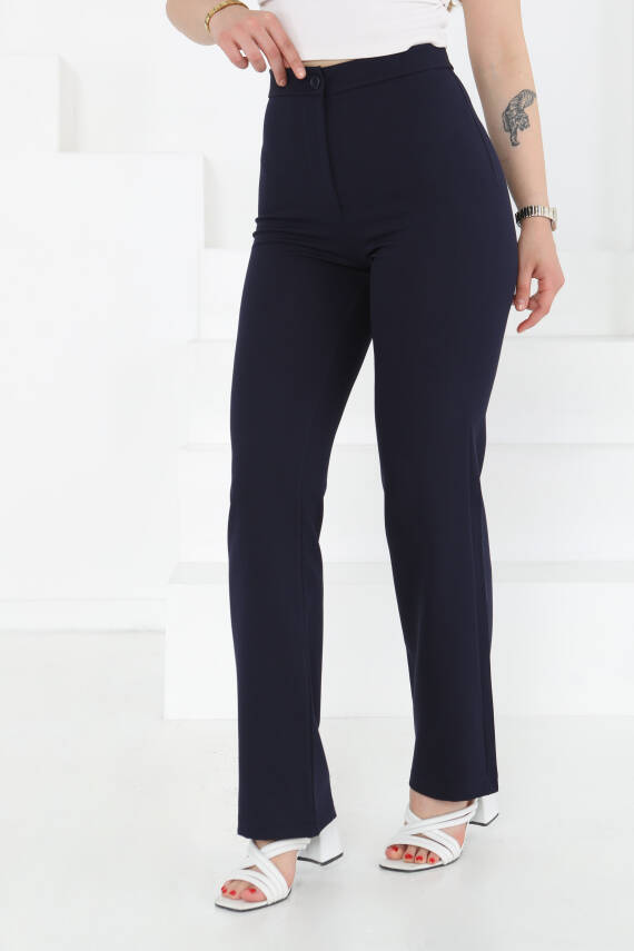 Kumaş Pantolon Lacivert - 27246 - 2