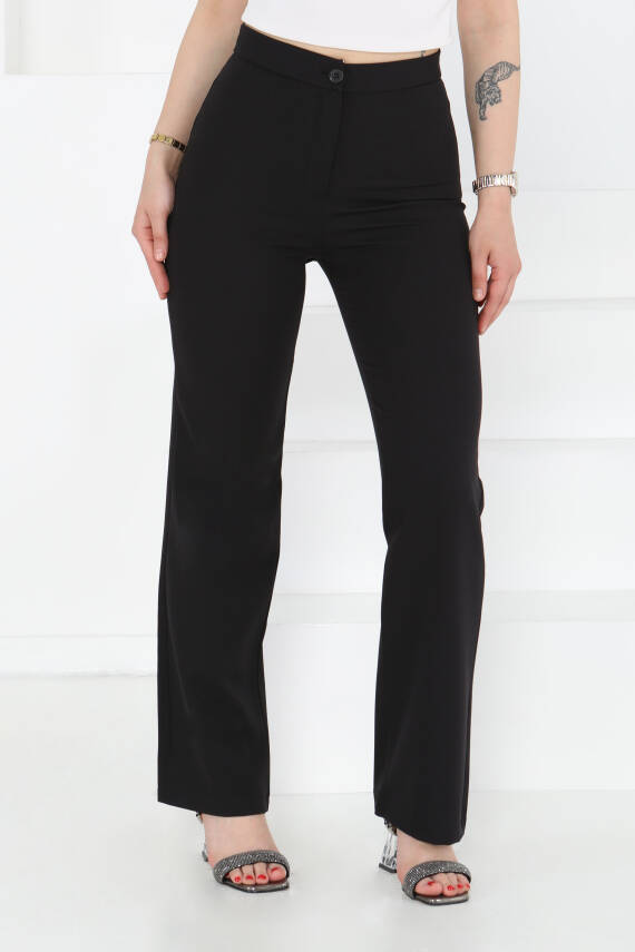 Kumaş Pantolon Siyah - 27246 - 1