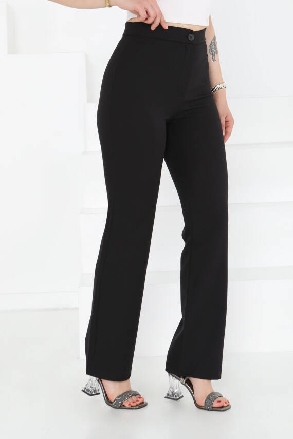Kumaş Pantolon Siyah - 27246 - 2