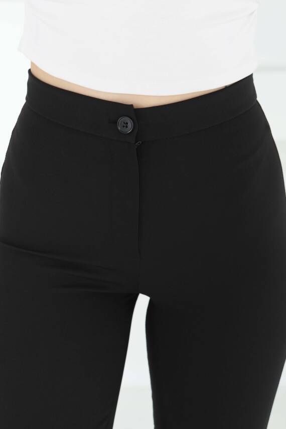 Kumaş Pantolon Siyah - 27246 - 4