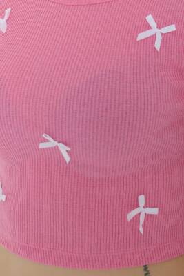 Kurdale Detaylı Bady Pembe - 27142 - 6