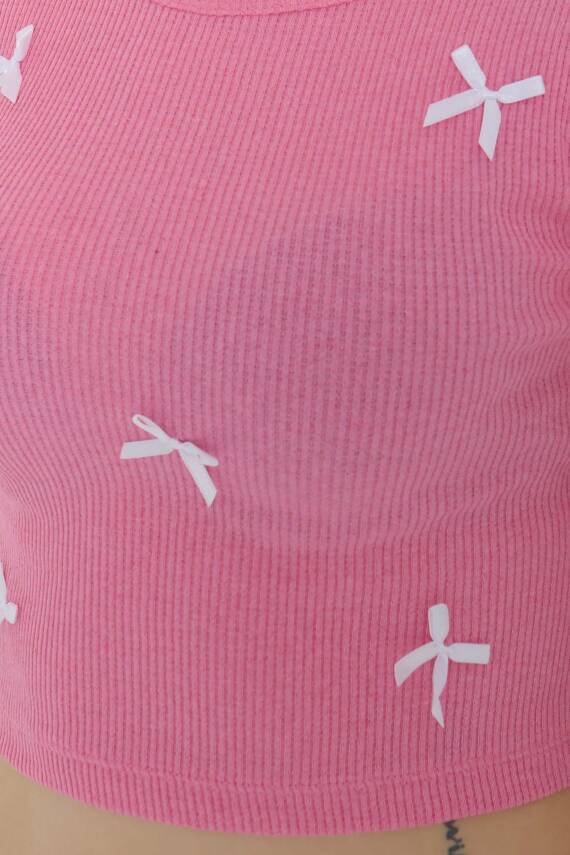 Kurdale Detaylı Bady Pembe - 27142 - 6