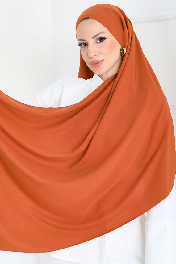 Medine İpeği Şal Kiremit - 27852-KIREMIT - 2