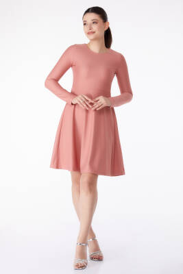 Mini Abiye Elbise Gül - 13191 - 2
