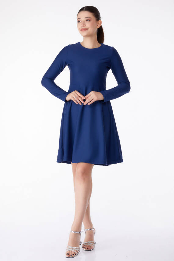 Mini Abiye Elbise Lacivert - 13191 - 2