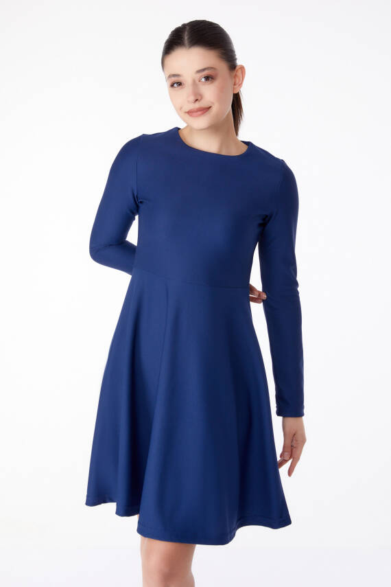 Mini Abiye Elbise Lacivert - 13191 - 3