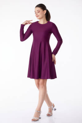 Mini Abiye Elbise Mor - 13191 - 2