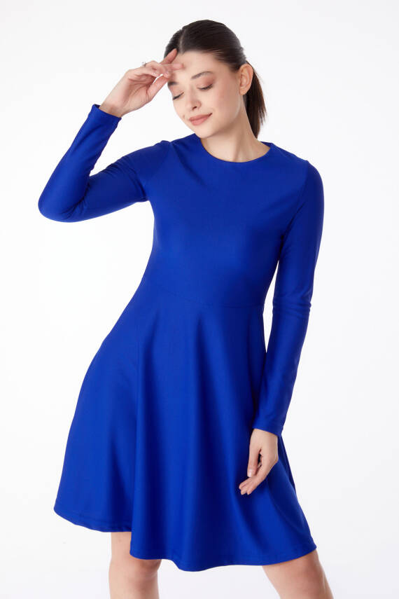 Mini Abiye Elbise Saks - 13191 - 2