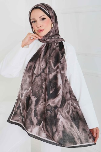 Natural Harmony Bambu Crash Şal Kahve - 27914-KAHVE - TOFİSA