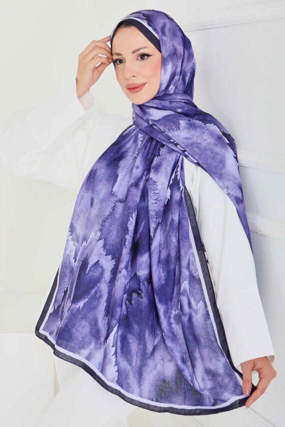 Natural Harmony Bambu Crash Şal Lila - 27914-LILA - 2