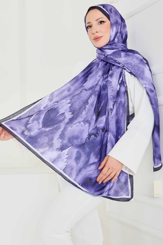 Natural Harmony Bambu Crash Şal Lila - 27914-LILA - 3