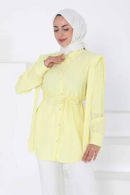 Omuz Bağlama Detaylı Tunik Sari - 27195 - 2