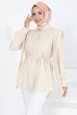 Omuz Bağlama Detaylı Tunik Taş - 27195 - 2
